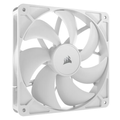 19072024669a624516344 Corsair RS120 PWM 12cm Case Fan, Magnetic Dome Bearing, Daisy-Chain 4-Pin, 2100 RPM, AirGuide Tech, White - Black Antler