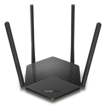 22072024669eb1b416bef Mercusys (MR60X) AX1500 Wireless Dual Band Router, MU-MIMO, OFDMA, 1x GB WAN + 2x GB LAN - Black Antler