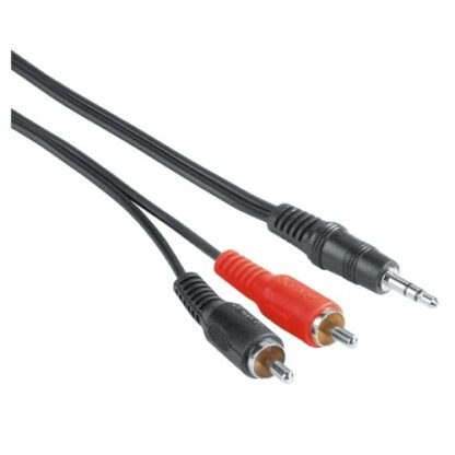 3107202466aa29f58d42d Hama 3.5mm Jack Plug to 2x RCA Plugs, 2 Metre - Black Antler