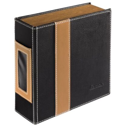 3107202466aa37930d5d6 Hama CD/DVD/Blu-Ray Disc Album Wallet, Up to 28 Discs, Black/Brown - Black Antler