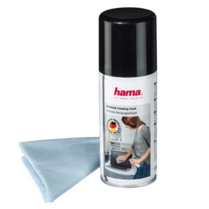 3107202466aa380b1ea07 Hama Screen Cleaning Foam, 100ml, Microfibre Cloth Included - Black Antler