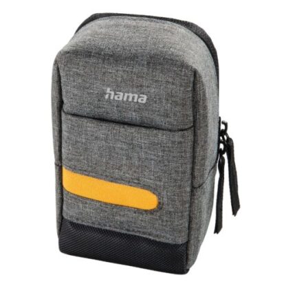 3107202466aa6603c01a2 Hama Terra 90M Compact Camera Case, Belt Loop, Neck Strap, Grey, 7.5 x 4.5 x 13 cm Compartment - Black Antler