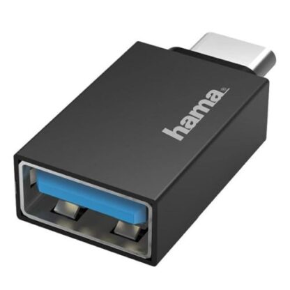 3107202466aa7ad9014ec Hama USB 3.2 Gen1 OTG Adapter, USB-C Male to USB-A Female, 5Gbps - Black Antler