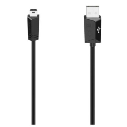 3107202466aa7ad9bbecc Hama Mini USB Cable, USB-A Male to USB Mini-B5 Male, USB 2.0, 1.5 Metre, Black - Black Antler