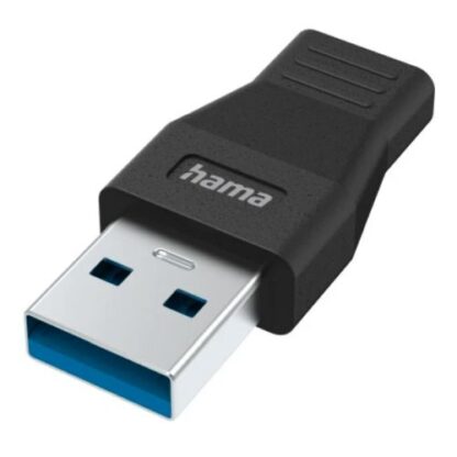 3107202466aa7ada7bb66 Hama USB 3.2 Gen1 Adapter, USB-A Male to USB-C Female, 5Gbps - Black Antler