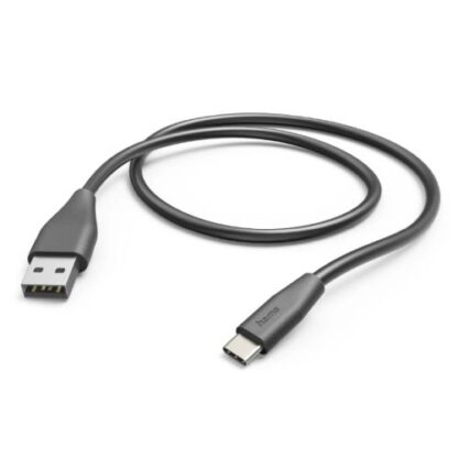 3107202466aa7b14f3184 Hama USB-A to USB-C Quick Charging Cable, USB 2.0, 1.5 Metre, Black - Black Antler