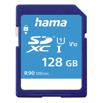 3107202466aab21fc3433 Hama 128GB SDXC Card, UHS-I Class 10, 90MB/s - Black Antler