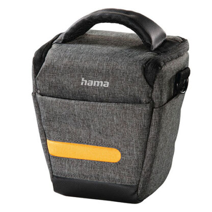 3107202466aac2120dd15 Hama Terra 110 Colt Camera Case, Belt Loop, Shoulder Strap, Grey, 16 x 10 x 16 cm Compartment - Black Antler