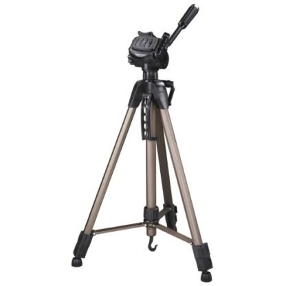 0108202466abe563a9ad7 Hama (Star 62) Camera Tripod, 3D Tilt Head, 160cm Max Height, 6.4mm Thread, Quick-Release Plate, Spirit Level, Bag - Black Antler