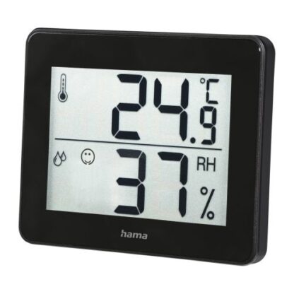 0208202466ad4d4d4f924 Hama TH-130 Thermo/Hygrometer - Thermometer, Hygrometer, Comfort Indicator, Black - Black Antler