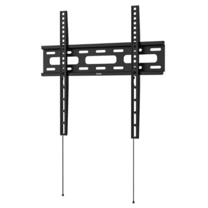 0308202466ada7a5870e1 Hama TV Wall Bracket, Rigid, Up to 75" TVs, 40kg Max, VESA up to 400 x 400, Wall Spacing 2.5cm, Spirit Level - Black Antler