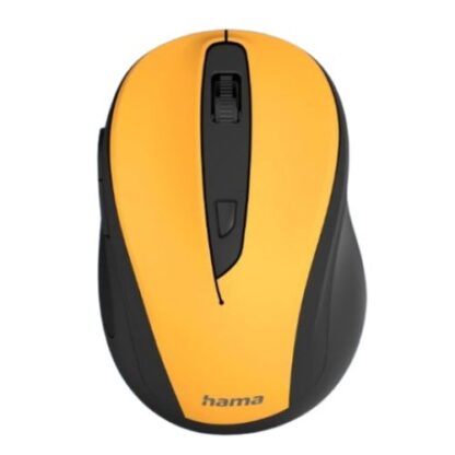 0308202466ae3cccb7373 Hama MW-400 V2 Compact Wireless Optical Mouse, 6 Buttons, 800-1600 DPI, Black/Yellow - Black Antler