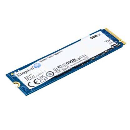 0508202466b10b443639e Kingston 500GB NV3 M.2 NVMe Gen4 SSD, M.2 2280, PCIe4, R/W 5000/3000 MB/s - Black Antler