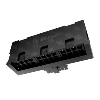 0508202466b12641897a4 Akasa G-Nexus P24 90 Degree 12VHPWR Adapter, 12+4-pin to Three 8-Pin Adapter, Up to 600W of Power - Black Antler