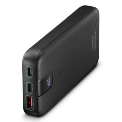 0508202466b129fa9f72b Hama PD 10 10000mAh Fast Charge Powerbank, USB-A, 2x USB-C, LED Capacity Indicator, Grey - Black Antler