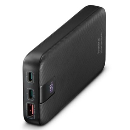 0508202466b129fba5e79 Hama PD 20 20000mAh Fast Charge Powerbank, USB-A, 2x USB-C, LED Capacity Indicator, Grey - Black Antler