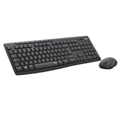 0608202466b282810d409 Logitech MK295 Silent Wireless Keyboard and Mouse Kit, Spill Resistant, Graphite - Black Antler