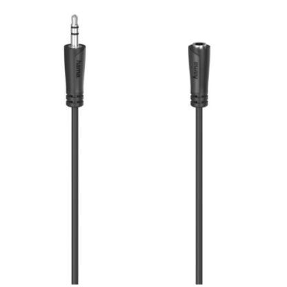 0708202466b3cef1c68ec Hama 3.5mm Jack Stereo Cable, Male to Female, 1.5 Metre - Black Antler