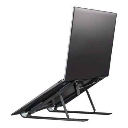 0708202466b3f2c8a682c Hama Light Foldable Laptop Stand, Adjustable Incline, Laptops up to 15.6", Carry Pouch - Black Antler