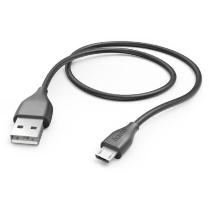 0808202466b4212362082 Hama USB-A to Micro USB Quick Charging Cable, USB 2.0, 1.5 Metre, Black - Black Antler