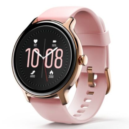 0808202466b52c502c3a7 Hama Fit Watch 4910 Fitness Tracker Smart Watch, 1.09" LCD Touch Screen, Waterproof, Pink/Rose Gold - Black Antler