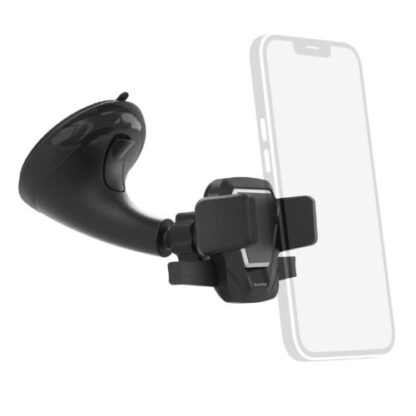 1208202466ba67104af64 Hama Easy Snap Car Mobile Phone Holder with Suction Cup, 360° Rotation - Black Antler