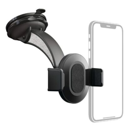 1208202466ba67110bfd3 Hama Move Car Mobile Phone Holder with Suction Cup, 360° Rotation - Black Antler