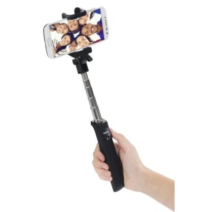 1308202466bb8b4d5cd35 Hama Fun 70 Selfie Stick, Bluetooth Release, 70cm Max Length, Phone Clamp - Black Antler