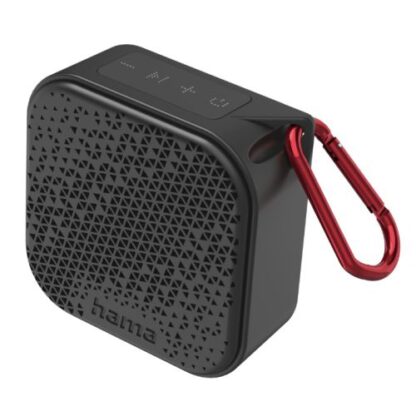 1308202466bba741cae09 Hama Pocket 3.0 Bluetooth/3.5mm Jack 3.5W Portable Loudspeaker, 1050mAh Battery, IP67 Waterproof, Carabiner - Black Antler