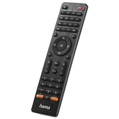 1308202466bbac6a222bd Hama Universal IR Remote Control for Over 1,000 Devices, Control 8 Devices, App Button, 10m Range - Black Antler