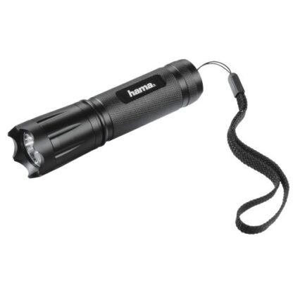 1408202466bc084ca0c9e Hama Classic C-118 100 Lumen LED Torch, 110m Range, IP54 Splash/Dust Proof, Black - Black Antler