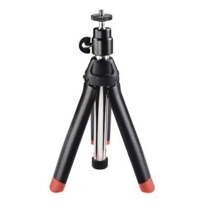 1408202466bc087e7e46e Hama Multi 4-in-1 Camera/Phone/GoPro/Selfie Table Tripod, Lightweight, 3-Way Ball Head, Telescopic Rod, 86cm Max Height - Black Antler