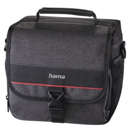 1408202466bd03c166ac7 Hama Valletta 130 Camera Bag, Belt Loop, Shoulder Strap, Removable Divider, Black, 20 x 11 x 17 cm Compartment - Black Antler