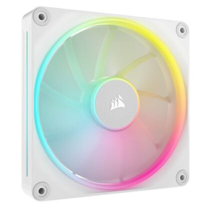 1608202466bf543babcd3 Corsair iCUE LINK LX140 14cm PWM RGB Case Fan, 18 RGB LEDs, Magnetic Dome Bearing, 2000 RPM, White, Single Fan Expansion Kit - Black Antler