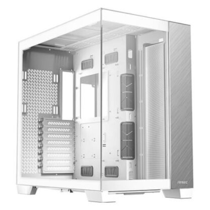 1908202466c3593032279 Antec C8 Aluminium Gaming Case w/ Glass Side & Front, E-ATX, Dual Chamber, Mesh Panels, USB-C, White - Black Antler