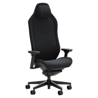 2908202466d0c18ee5193 Fractal Design Refine Alcantara Dark Gaming Chair, Synchro-Tilt, Memory Foam Headrest, Padded 4D Armrests, Adaptable Support - Black Antler