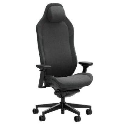 2908202466d0c18fb24f1 Fractal Design Refine Fabric Dark Gaming Chair, Synchro-Tilt, Memory Foam Headrest, Padded 4D Armrests, Adaptable Support - Black Antler