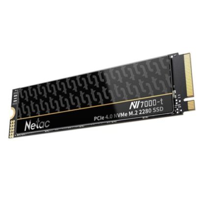 0109202466d46cf2256f2 Netac 1TB NV7000-T M.2 NVMe Gen4 SSD, M.2 2280, PCIe4, 3D NAND, R/W 7300/6600 MB/s, Heatspreader - Black Antler