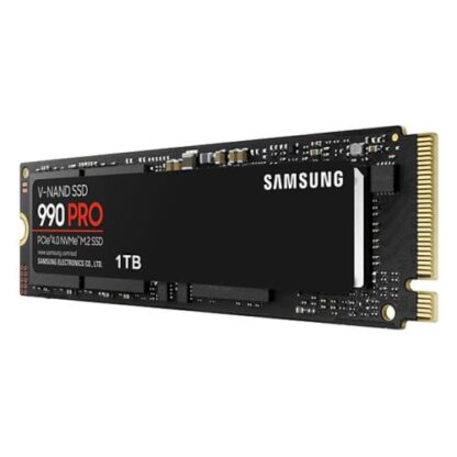 0709202466db9fd86e36e Samsung 1TB 990 PRO M.2 NVMe Gen4 SSD, M.2 2280, PCIe 4.0, V-NAND, R/W 7450/6900 MB/s, 1200K/1550K IOPS - Black Antler