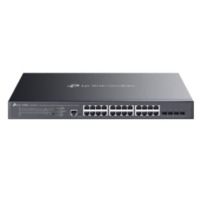 1009202466df8fe194a8b TP-LINK (SG3428XMPP) Omada 24-Port Gigabit and 4-Port 10GE SFP+ L2+ Managed Switch with 16-Port PoE+ & 8-Port PoE++ Rackmountable - Black Antler