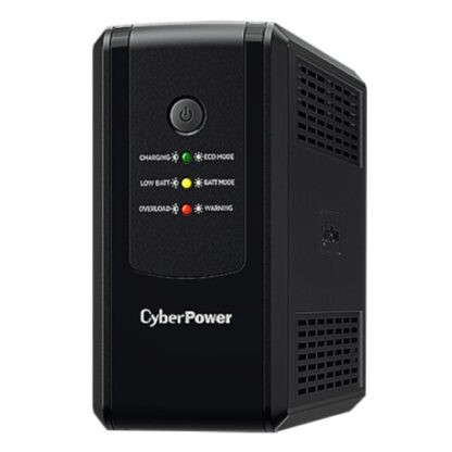 1109202466e10a260153c CyberPower UT 800VA Line Interactive Tower UPS, 400W, LED Indicators, 4x UK Plug, AVR Energy Saving - Black Antler