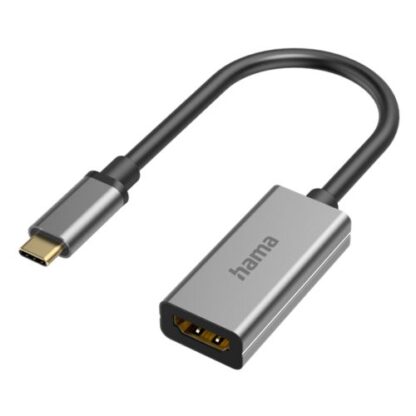 1209202466e303000f67a Hama USB-C Male to HDMI Female Cable, Ultra-HD 8K, Aluminium - Black Antler