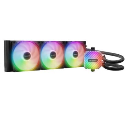 2509202466f41744384f6 Be Quiet! Light Loop 360mm ARGB Liquid CPU Cooler, 3x Light Wings LX PWM Fans, ARGB Cooling Block, ARGB-PWM-Hub - Black Antler