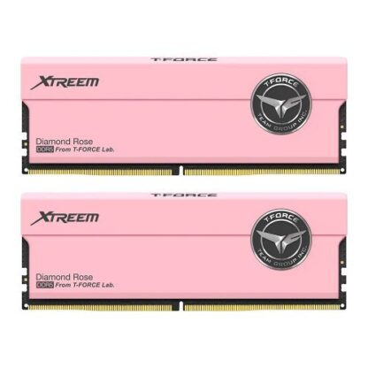 2509202466f41a205d6d3 Team T-Force Xtreem 32GB Kit (2 x 16GB), DDR5, 7200MHz (PC5-57600), CL34, ECC, XMP 3.0, PMIC, DIMM Memory, Pink - Black Antler