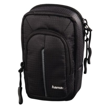 2509202466f41eb02ad05 Hama Fancy Urban 80M Compact Camera Case, Belt Loop, Neck Strap, Black, 7.5 x 4.5 x 12.5 Compartment - Black Antler