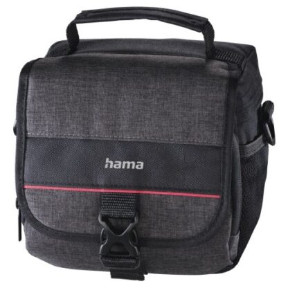 2509202466f41ebf672f4 Hama Valletta 110 Camera Bag, Belt Loops, Shoulder Strap, Removable Divider, 15.5 x 10 x 13 cm Compartment - Black Antler