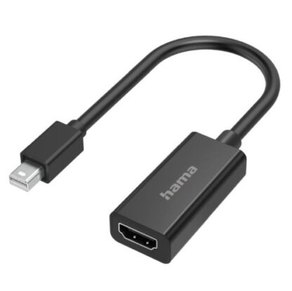 3009202466fb2d0eeea9c Hama Mini DisplayPort Male to HDMI Female Converter Cable, Black - Black Antler