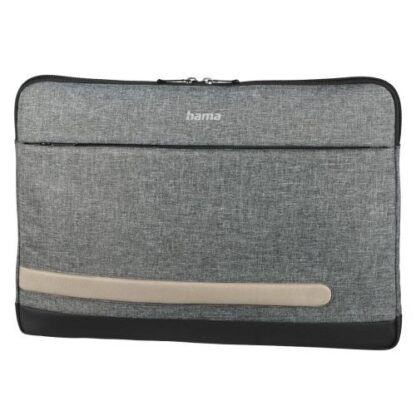 0110202466fb4de4b628f Hama Terra Laptop Sleeve, Up to 13.3", Padded Compartment, Front Pocket, Grey - Black Antler