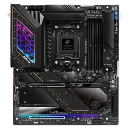 0110202466fb6fa631e47 Asrock X870E TAICHI, AMD X870E, AM5, EATX, 4 DDR5, HDMI, 2 USB4, Wi-Fi 7, 5G LAN, RGB, 4x M.2 - Black Antler