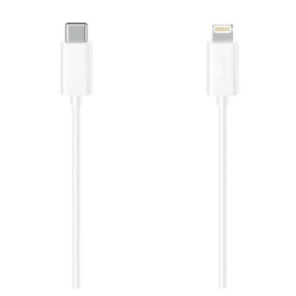 04102024670020599067e Hama Charging/Data USB-C to Lightning Cable, 480Mbps, 1.5 Metre, White - Black Antler